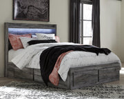 Ashley Furniture Baystorm Storage Bed with built-in drawers in a modern bedroom setting