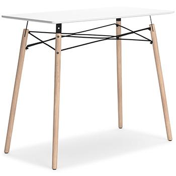 Ashley Jaspeni home office desk with sleek wood finish, spacious work surface, and modern design for a functional workspace.