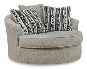 Ashley Furniture Calnita living room set with sofa, loveseat, and armchair in a modern fabric upholstery arrangement.