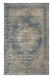 Ashley Furniture South 8' x 10' rug with intricate pattern and neutral tones, showcasing soft fabric and detailed design.