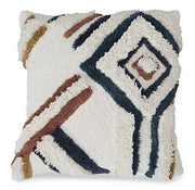 Set of four Ashley Furniture Evermore pillows with decorative patterns and soft fabric, perfect for enhancing home decor.