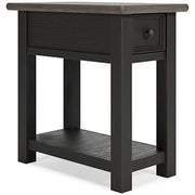 Set of two Ashley Furniture Tyler Creek end tables with wood finish and classic design, perfect for living room decor.