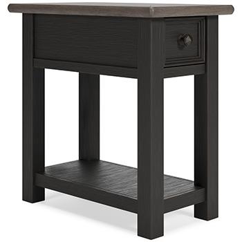 Set of two Ashley Furniture Tyler Creek end tables with wood finish and classic design, perfect for living room decor.