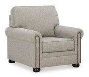 Ashley Gaelon living room set with a sofa and armchair, featuring neutral upholstery and modern design for comfortable home style.