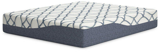 14-inch California King Chime Elite 2.0 mattress by Ashley Furniture, showing plush surface and supportive design in a bedroom setting.