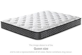 8-inch Bonnell hybrid mattress by Ashley Furniture with a plush fabric cover and supportive design for comfortable sleep.