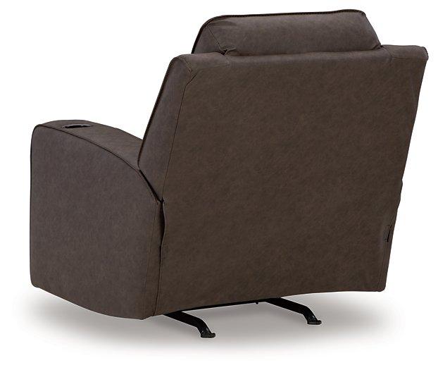 Lavenhorne recliner by Ashley Furniture, plush fabric with padded armrests and a high back for comfortable seating.