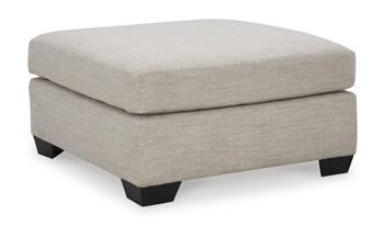 Mahoney Ashley Furniture oversized accent ottoman with plush fabric, serving as a stylish, versatile living room accent piece.