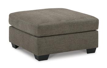 Oversized Mahoney accent ottoman by Ashley Furniture with plush fabric and modern design, perfect for living room decor.
