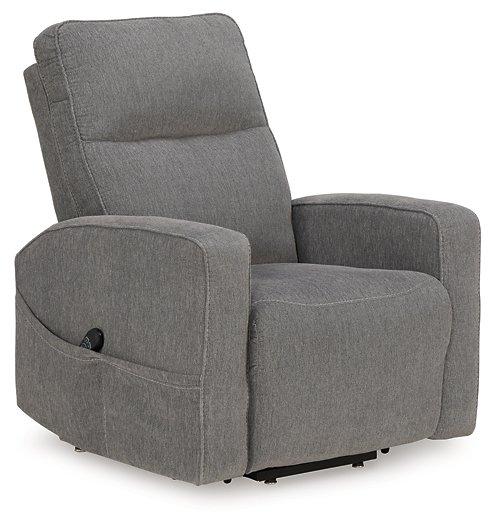Ashley Furniture Starganza Power Lift Recliner with plush upholstery and adjustable reclining features.