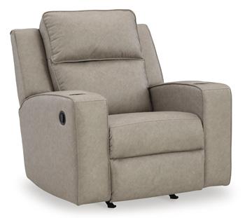 Lavenhorne recliner by Ashley Furniture, plush fabric with padded armrests and a comfortable reclining design.