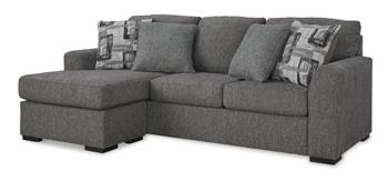 Ashley Furniture Gardiner sofa chaise with plush cushions and stylish fabric in a contemporary living room setting.
