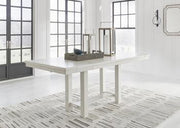 Ashley Furniture Robbinsdale Dining Package with casual seating set, featuring a stylish dining table and chairs in a modern design.