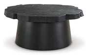 Ashley Furniture Wimbell Occasional Table Set featuring two stylish tables with wooden finishes and modern design.