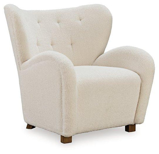 Ashley Furniture Larbell Accent Chair with plush fabric and stylish design, perfect for adding comfort and elegance to any space.