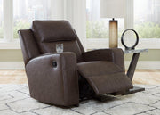 Lavenhorne recliner from Ashley Furniture featuring plush fabric, padded armrests, and a comfortable reclining design.