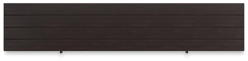 Darborn 88-inch TV stand with built-in electric fireplace by Ashley Furniture, showcasing a modern wooden design with open shelving and fireplace.