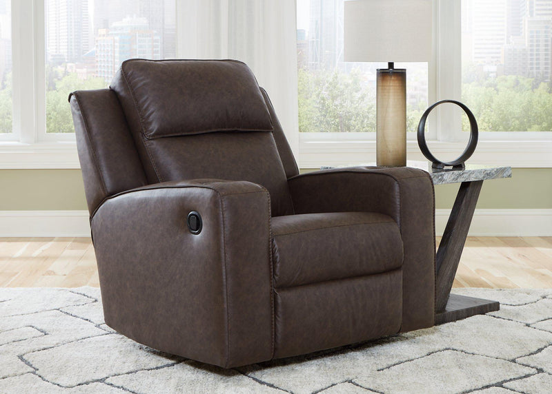 Lavenhorne recliner by Ashley Furniture featuring plush upholstery and a comfortable, padded design for relaxed seating.