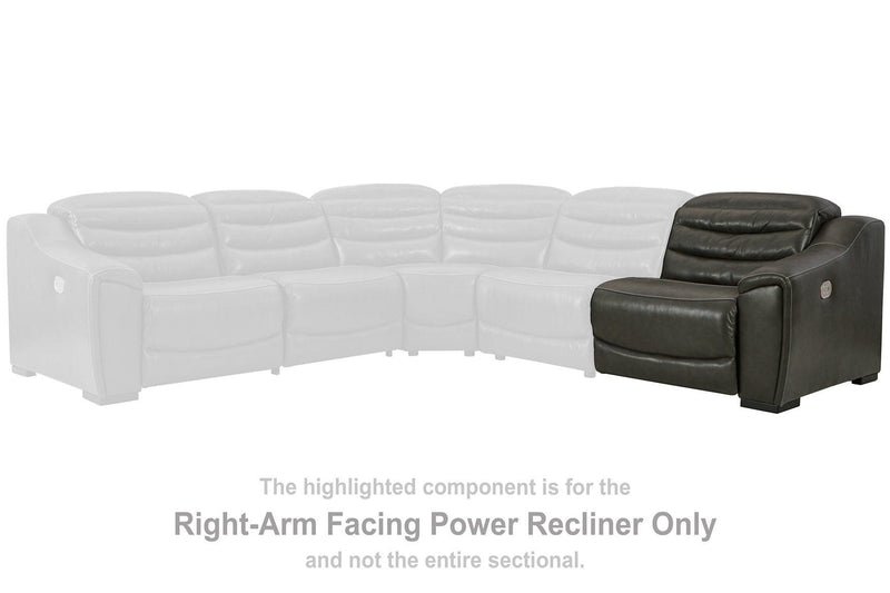 Center Line Power Reclining Sectional Loveseat