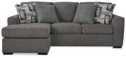 Ashley Furniture Gardiner sofa chaise showing plush fabric, wide seat, and stylish design in a modern living room setting.