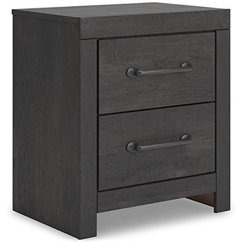 Ashley Furniture Hollivern Bedroom Set featuring a bed, nightstands, and dresser in a stylish, modern bedroom design.