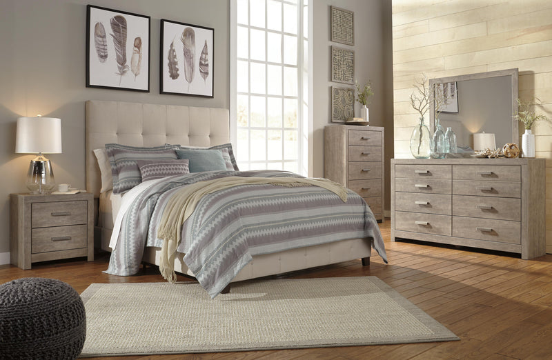Ashley Furniture Culverbach chest of drawers with multiple drawers and wood finish, showcasing elegant storage furniture design.