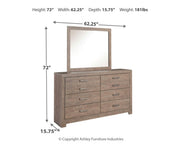 Ashley Furniture Culverbach youth bedroom set with a bed, dresser, and nightstand in a modern design.