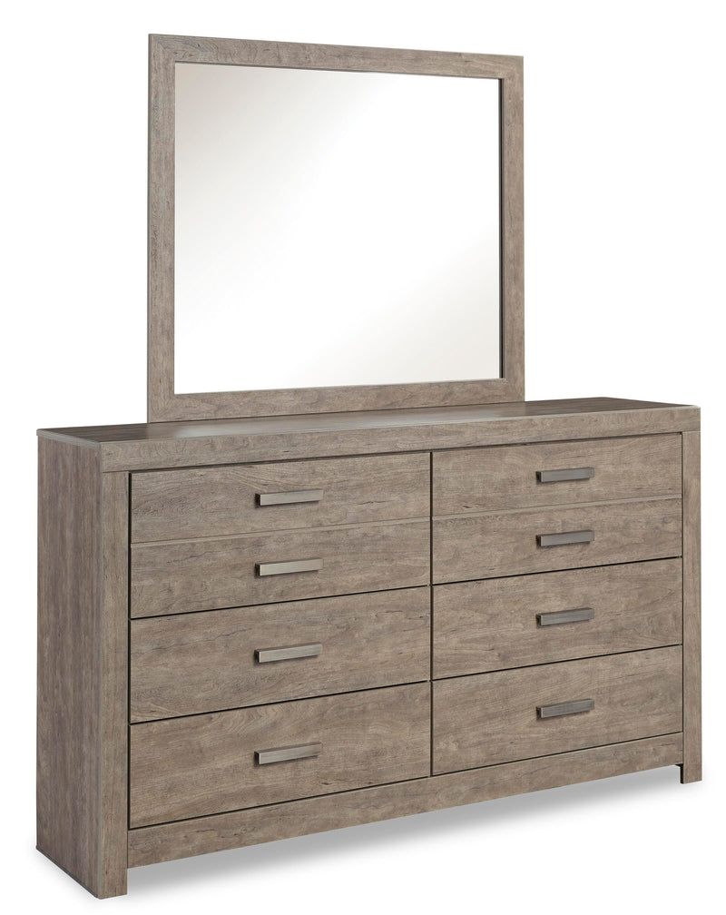 Ashley Furniture Culverbach youth bedroom set with a bed, nightstand, and dresser in a modern style.