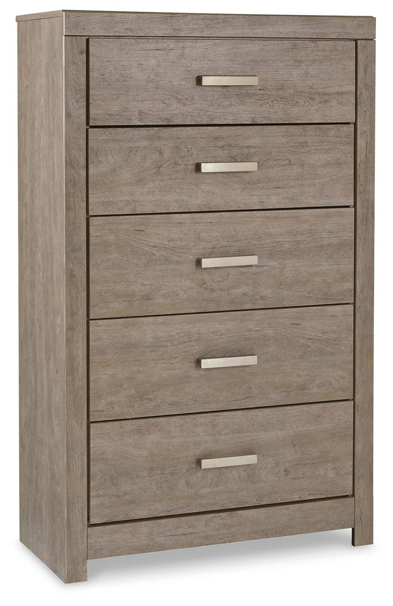 Ashley Furniture Culverbach youth bedroom set featuring a bed, dresser, and nightstand in a contemporary design.