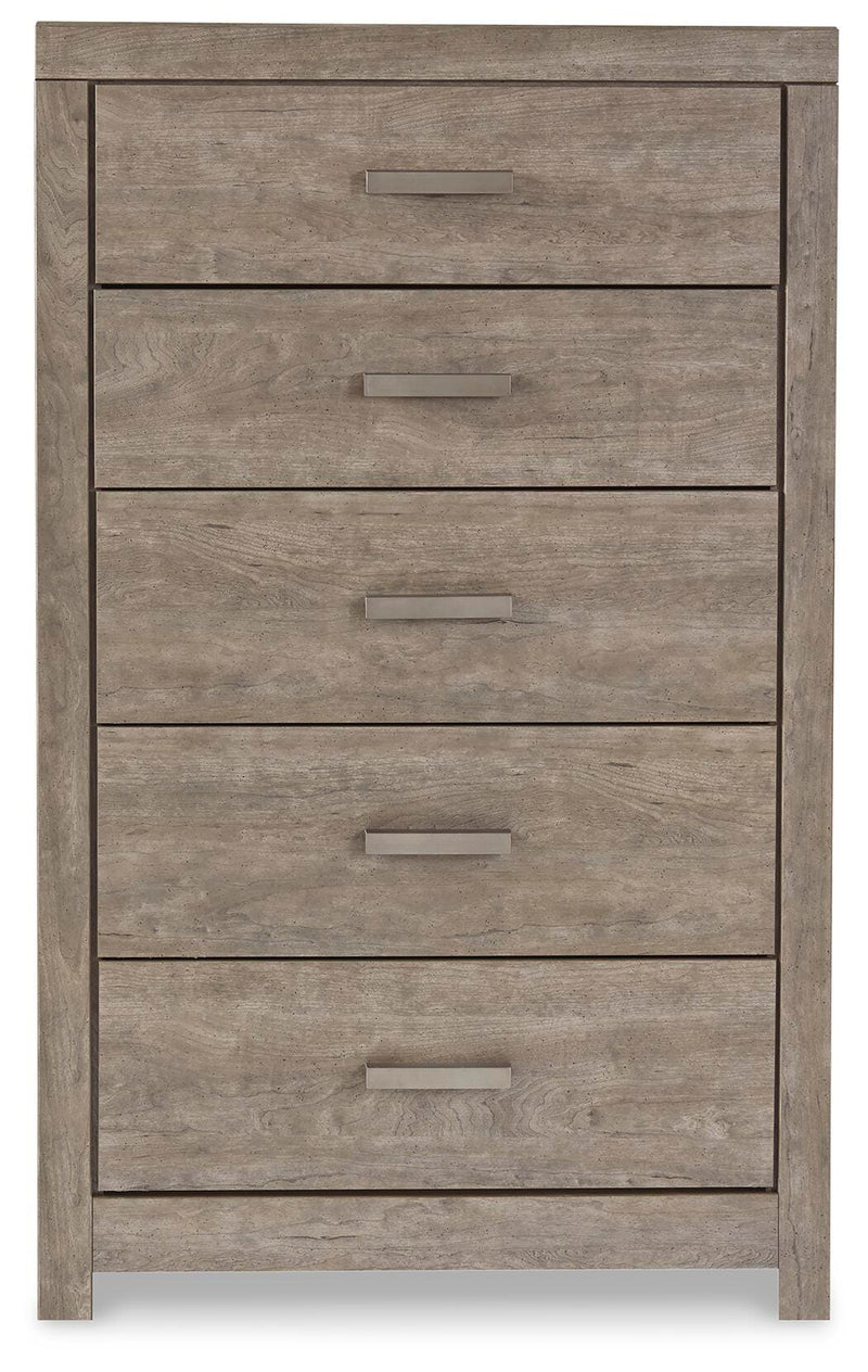Ashley Furniture Culverbach youth bedroom set with a bed, dresser, and nightstand in a stylish bedroom scene.