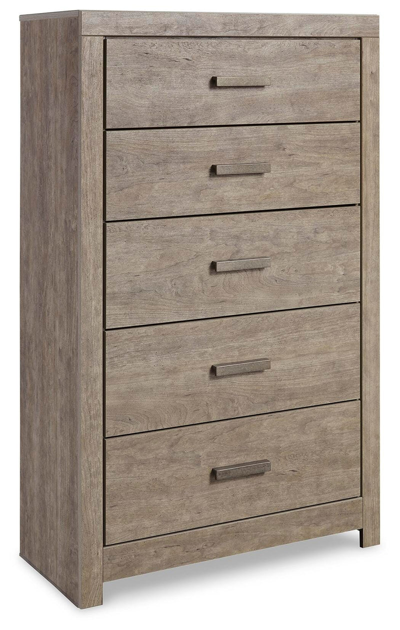 Ashley Furniture Culverbach youth bedroom set with a bed, dresser, and nightstand in a modern bedroom setup.