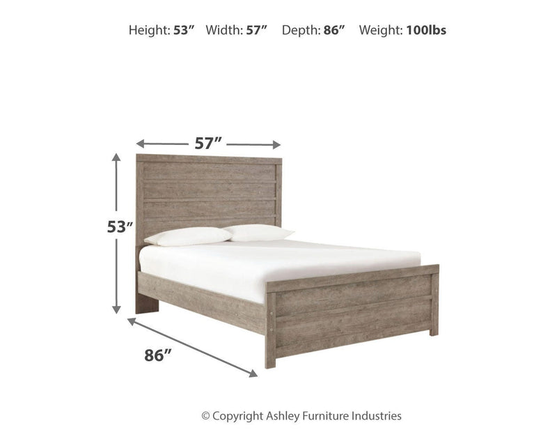 Ashley Furniture Culverbach youth bedroom set featuring a bed, dresser, and nightstand in a modern design.