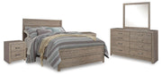 Ashley Furniture Culverbach youth bedroom set with a bed, dresser, and nightstand in a modern design with warm wood finish.