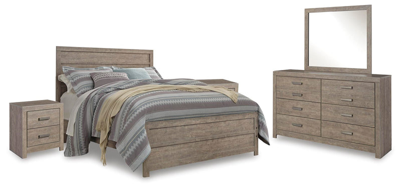 Ashley Furniture Culverbach youth bedroom set with a bed, dresser, and nightstand in a modern design with warm wood finish.