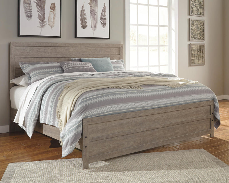 Ashley Furniture Culverbach youth bedroom set featuring a bed, nightstand, and dresser in a modern bedroom scene.