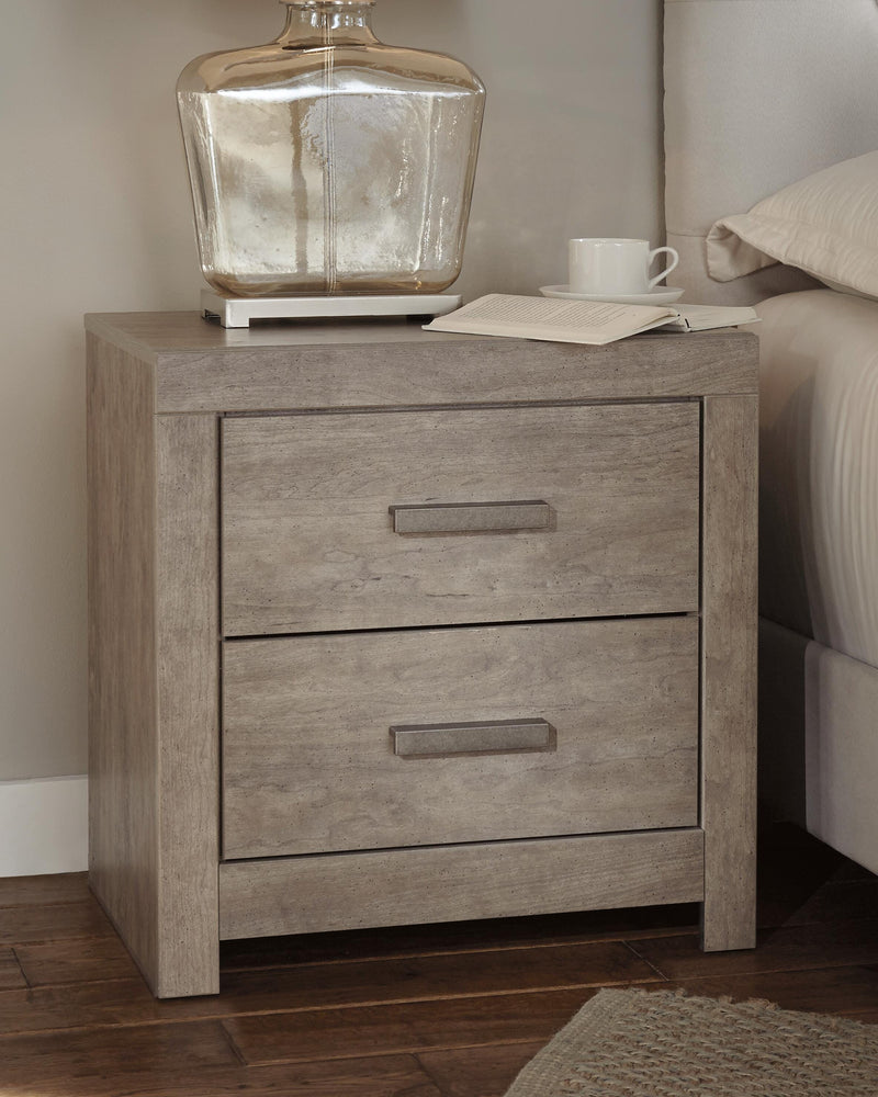 Ashley Furniture Culverbach youth bedroom set featuring a bed, dresser, and nightstand in a modern design.