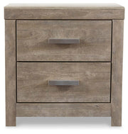 Ashley Furniture Culverbach youth bedroom set with bed frame, nightstand, and dresser in a modern bedroom scene.