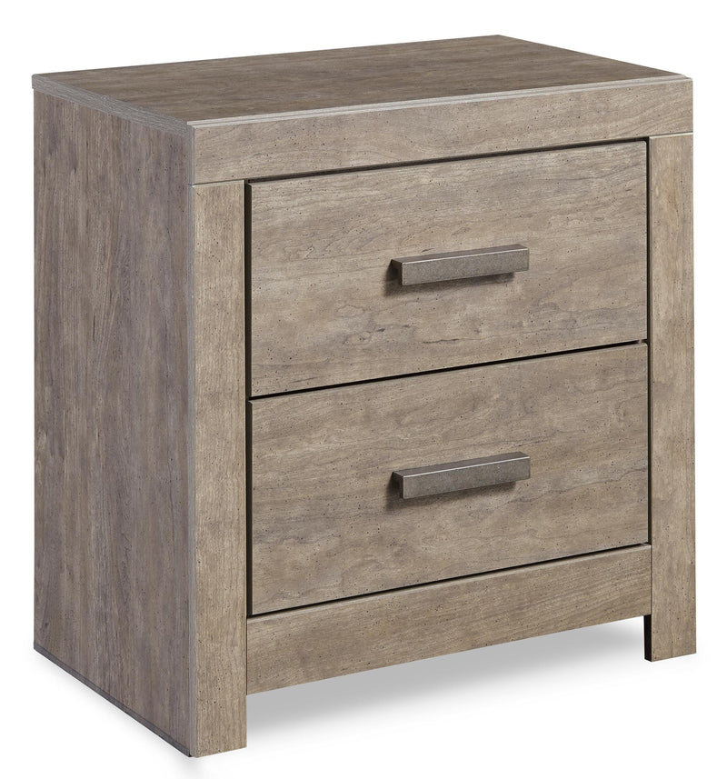 Ashley Furniture Culverbach youth bedroom set featuring a bed, dresser, and nightstand in a modern design.