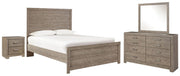 Ashley Furniture Culverbach youth bedroom set with bed frame, dresser, and nightstand in a modern bedroom setup.