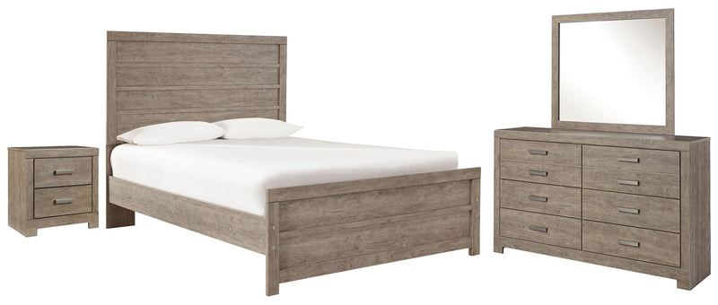 Ashley Furniture Culverbach youth bedroom set with bed frame, dresser, and nightstand in a modern bedroom setup.