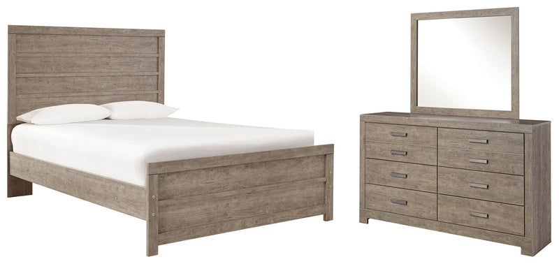 Ashley Furniture Culverbach youth bedroom set featuring a bed, dresser, and nightstand in a modern design.