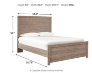 Ashley Furniture Culverbach Bed with elegant wooden frame and upholstered headboard for a stylish bedroom centerpiece.