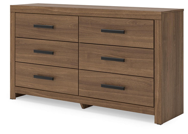 Ashley Furniture Broachmyn dresser and mirror set, featuring a wooden dresser with a matching mirror for bedroom storage and decor.