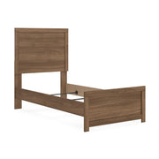Ashley Furniture Broachmyn Bed in a stylish angle view, showcasing its elegant bed frame and detailed headboard design.