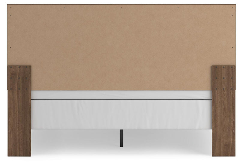 Ashley Furniture Broachmyn Bed in a stylish design, showcasing the headboard and rich wood finish.