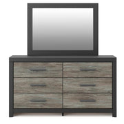 Ashley Furniture Broachmyn dresser and mirror set with a sleek wooden dresser and matching mirror for bedroom decor.