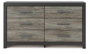 Ashley Furniture Broachmyn dresser with matching mirror, featuring sleek wood finish and modern design for bedroom storage.