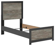 Ashley Furniture Broachmyn Bed in a stylish angle view, showcasing its elegant design and wooden finish.