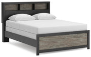 Ashley Furniture Broachmyn Bed with a dark wood finish, showcasing a stylish bed frame with a headboard and footboard.