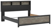 Ashley Furniture Broachmyn Bed with a dark wood finish, showcasing a modern bed frame with a sturdy headboard and elegant design.